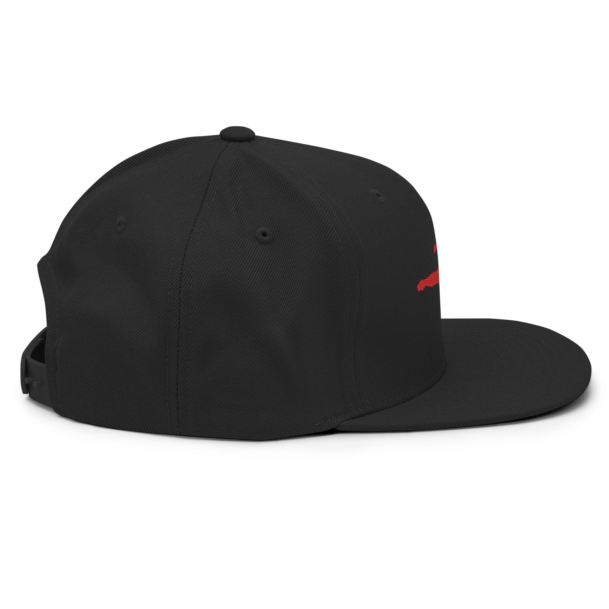 Kickboxer Flying Kick Logo Snapback Hat