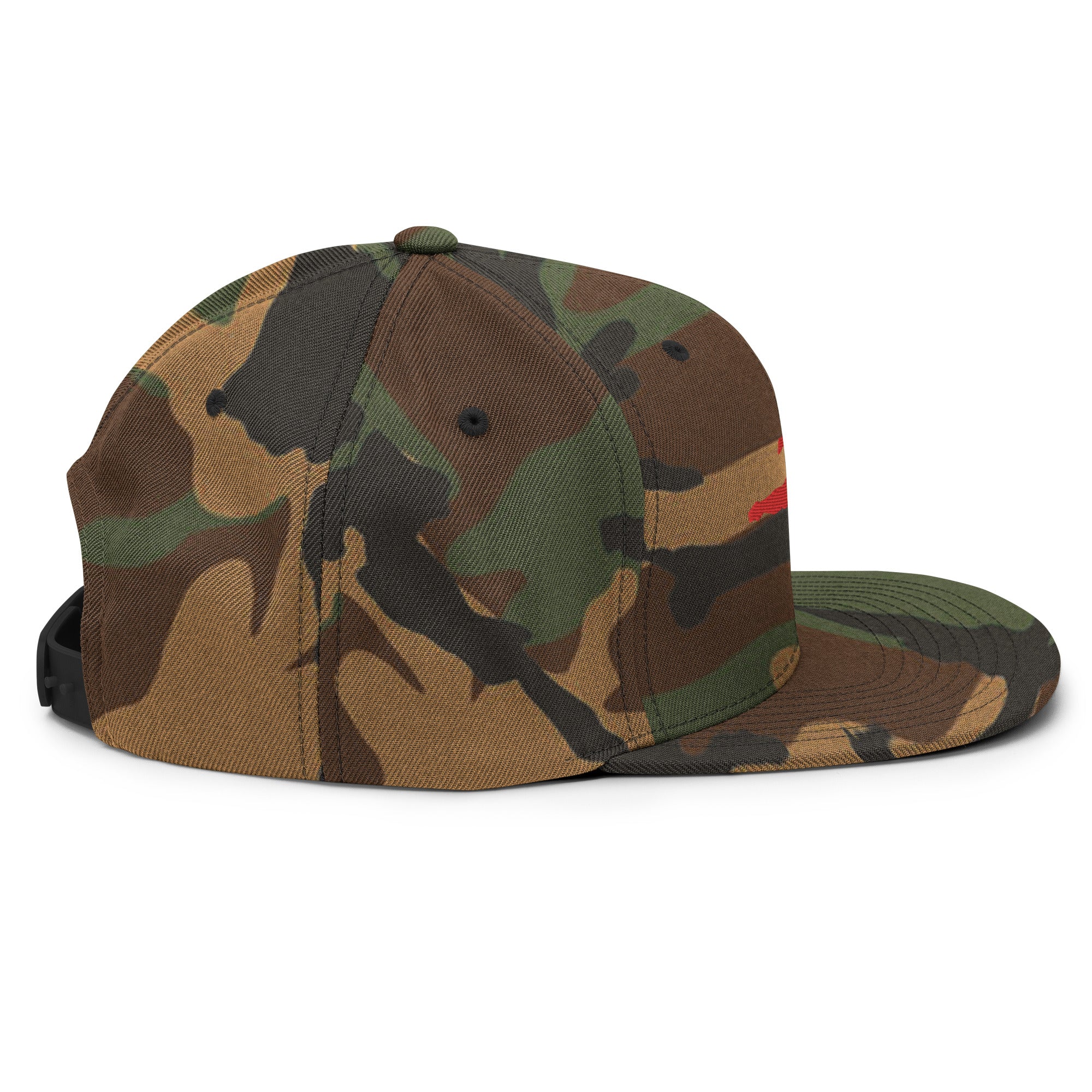 Kickboxer Flying Kick Logo Snapback Hat