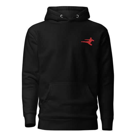 Kickboxer Flying Kick Logo Unisex Hoodie
